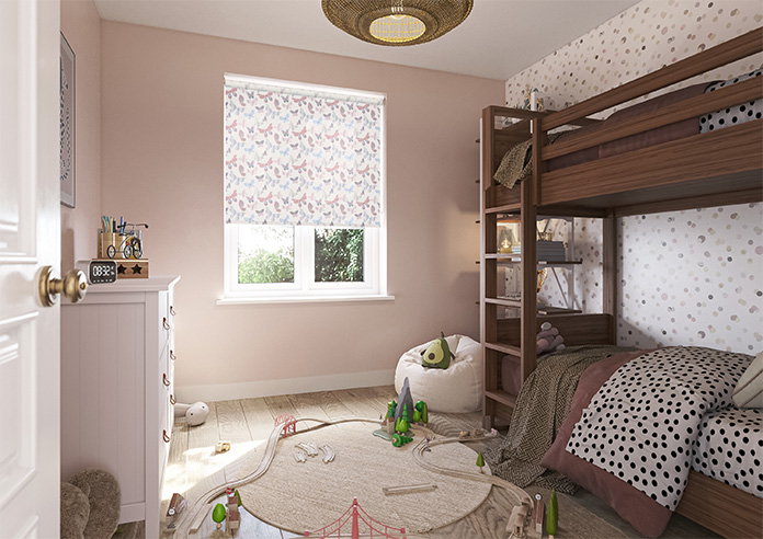 Butterfly, Delicate Pink - Twist&Fit Roller Blind - Image 7